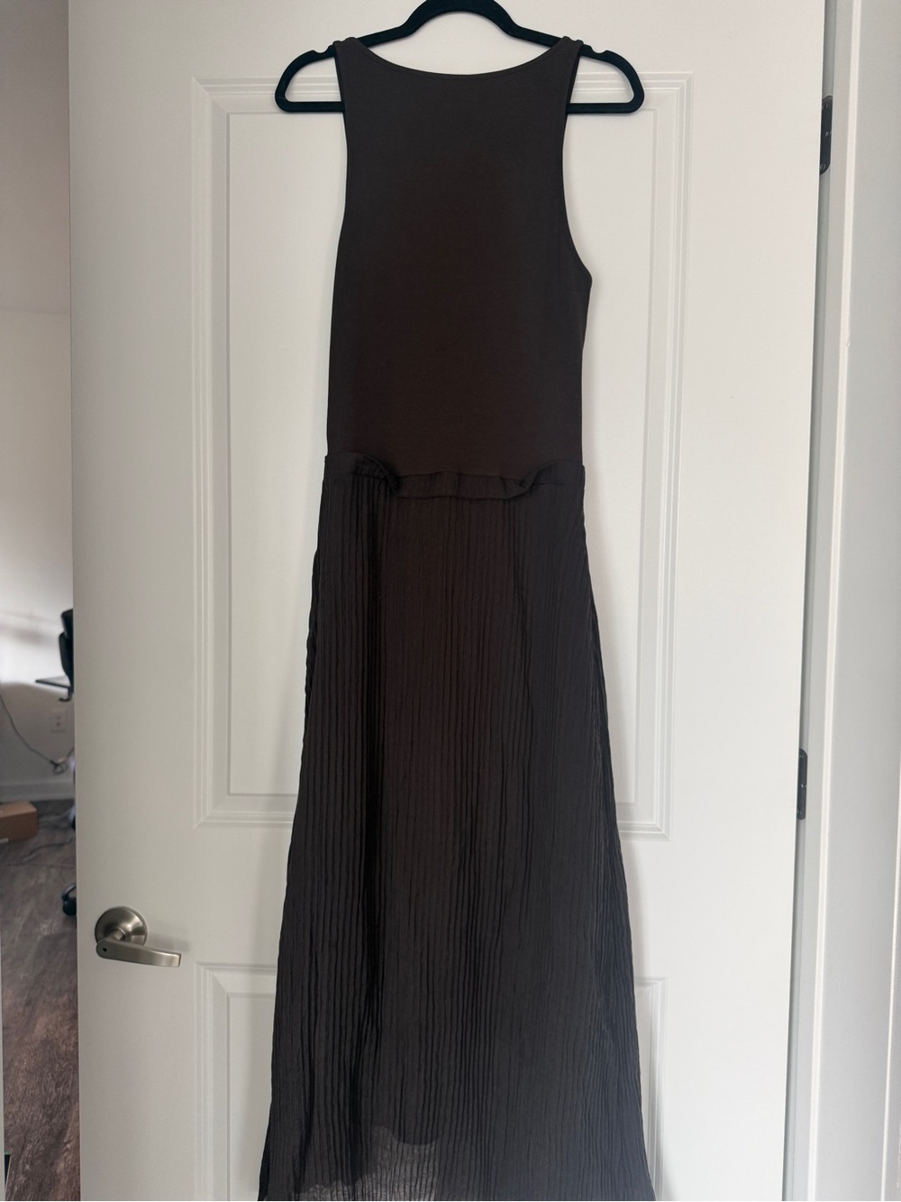 zara brown mixed pareo dress - Picture 5 of 6